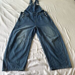 Baggy Denim Overalls